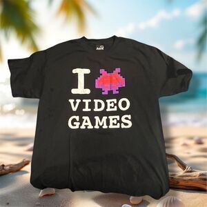 VTG Hybrid Tees I Love Video Games Streetwear Graphic Retro 90s Y2K T-Shirt New